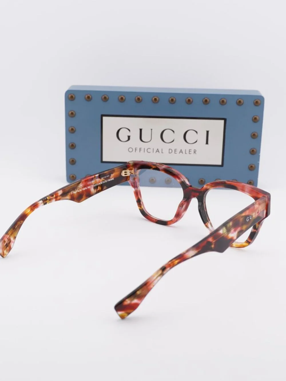 Gucci GG2008O 002 Cat Eye Eyeglasses - Red Havana 54mm